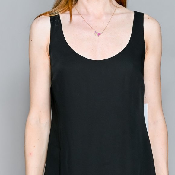 AMANDA UPRICHARD Black Selia Scoop-Neck Mini Dress NWT - Picture 2 of 7